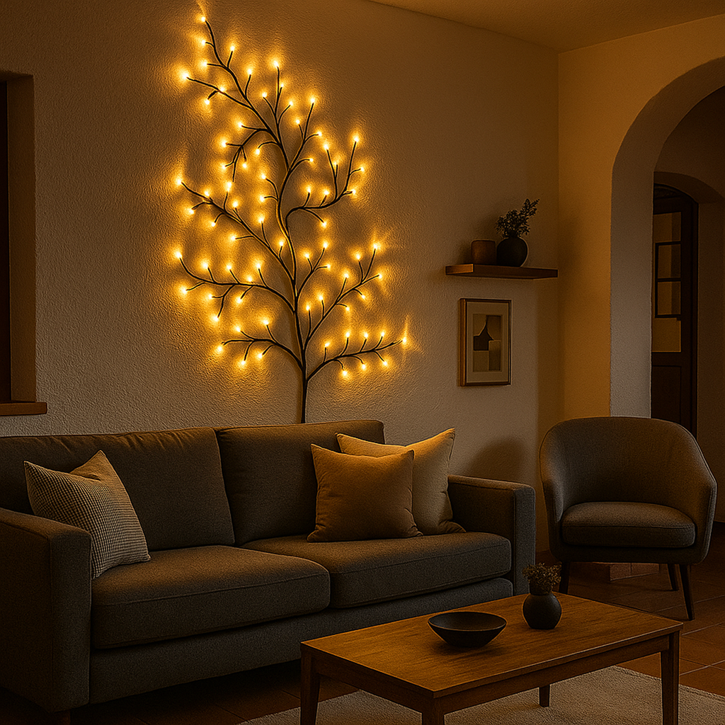 Lámpara con Forma de Árbol | Diseño Decorativo Natural