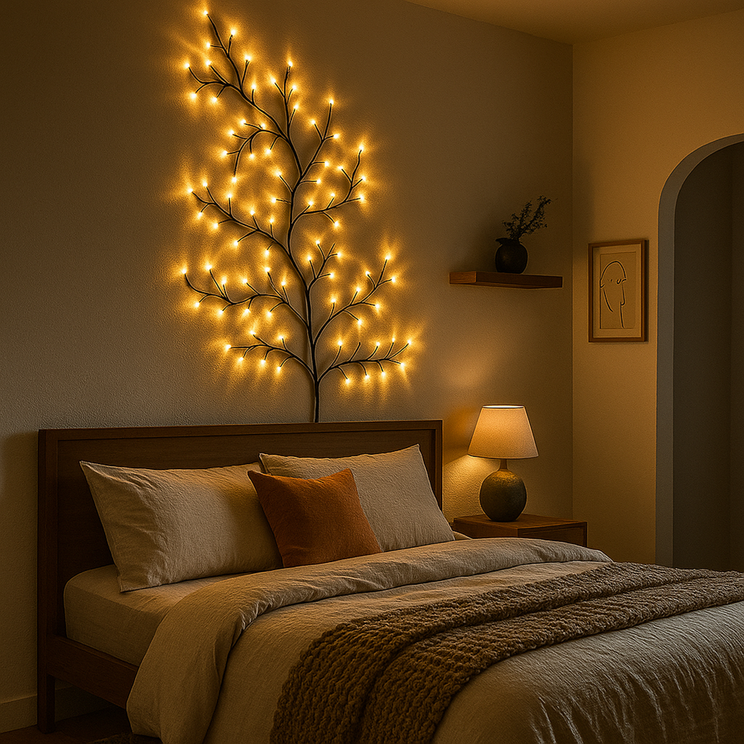 Lámpara con Forma de Árbol | Diseño Decorativo Natural