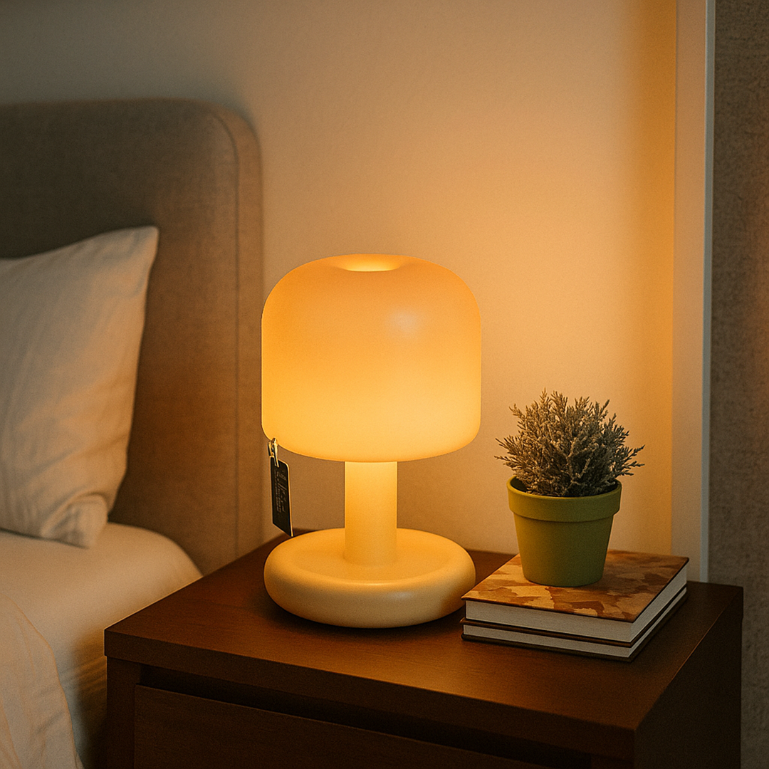 Mushroom-Shaped Table Lamp | Mini Scandinavian Design