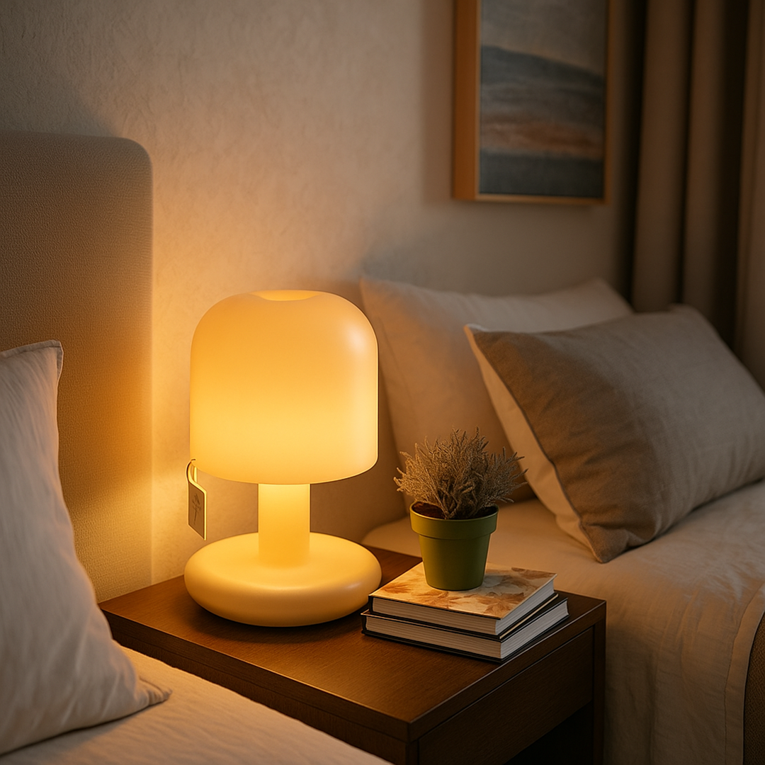 Mushroom-Shaped Table Lamp | Mini Scandinavian Design