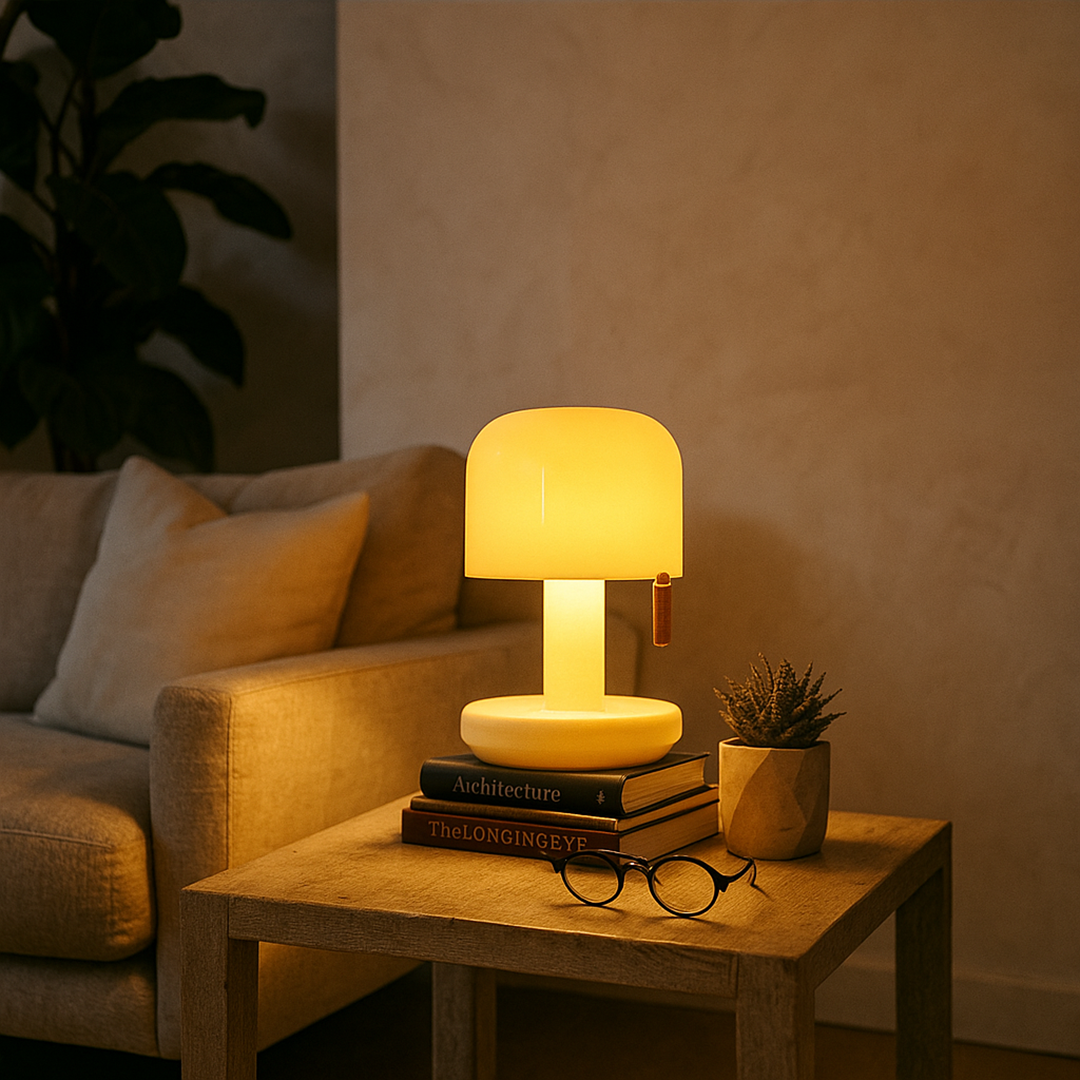 Mushroom-Shaped Table Lamp | Mini Scandinavian Design