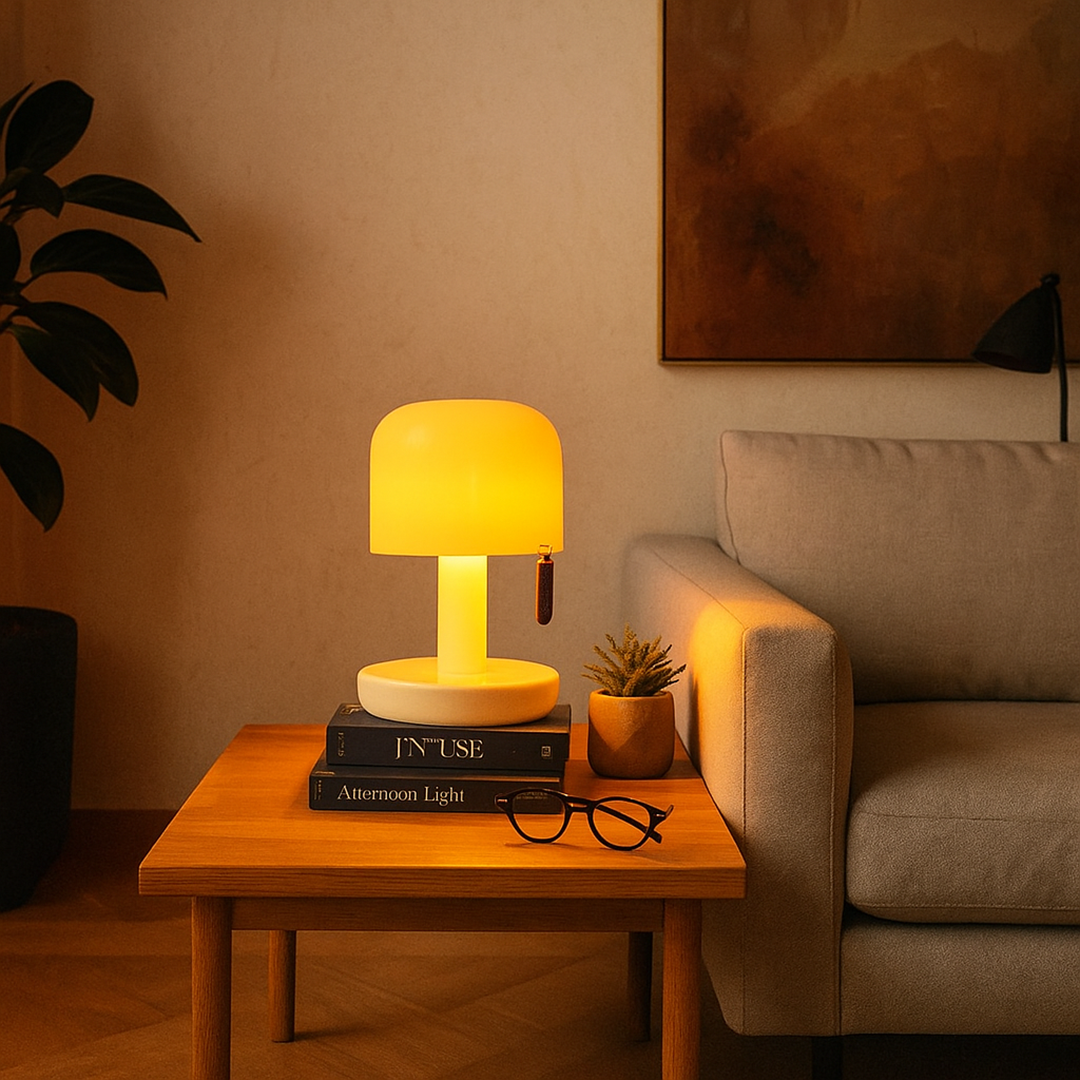 Mushroom-Shaped Table Lamp | Mini Scandinavian Design