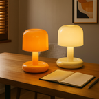 Lámpara de Mesa en Forma de Hongo | Diseño Mini Escandinavo