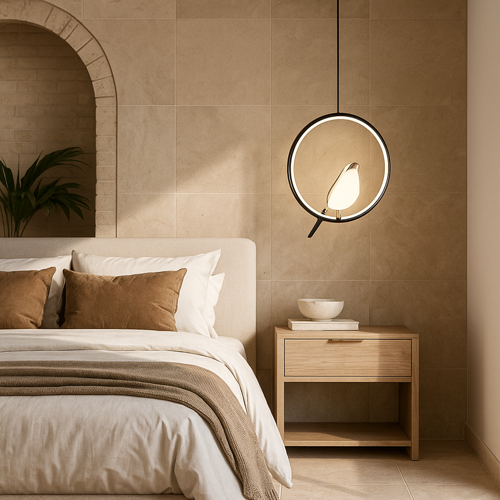 Lámpara de Techo con Motivos de Pájaros | Iluminación Decorativa LED