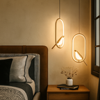 Lámpara de Techo con Motivos de Pájaros | Iluminación Decorativa LED