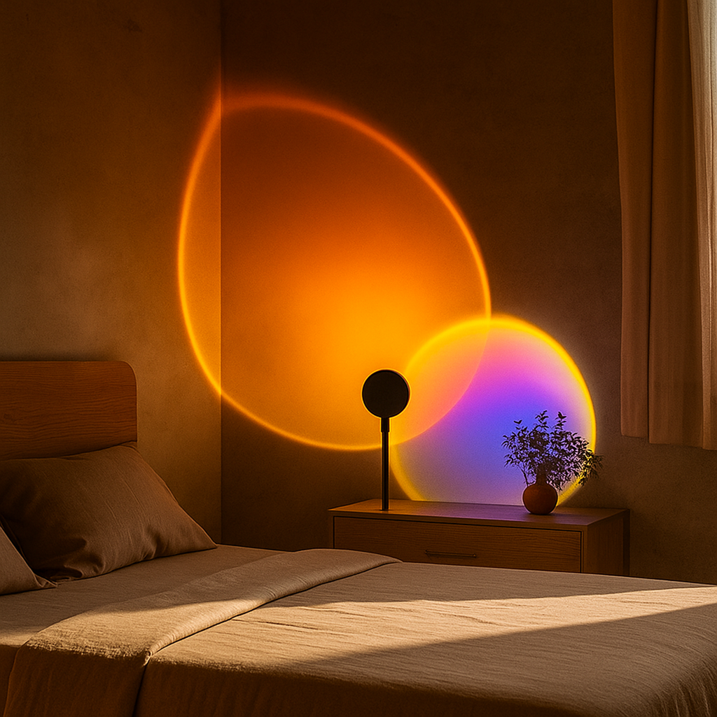 Lámpara de Mesa Puesta de Sol | Iluminación Ambiental Escandinava