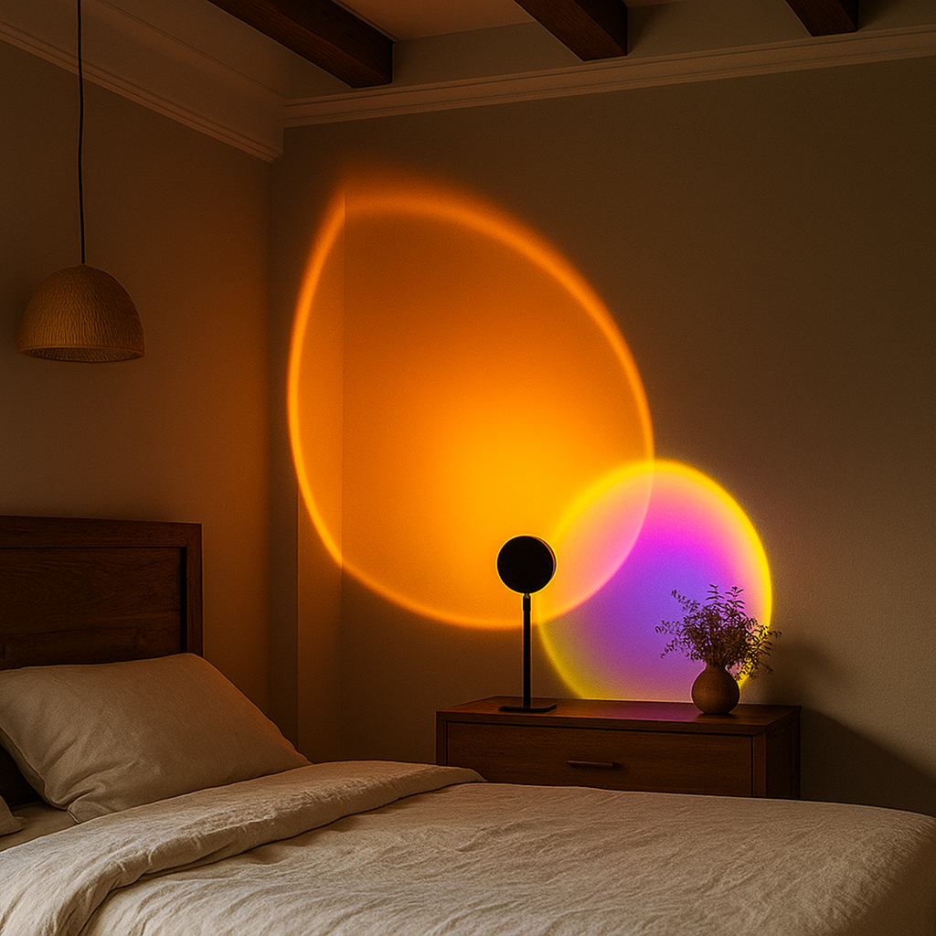 Lámpara de Mesa Puesta de Sol | Iluminación Ambiental Escandinava