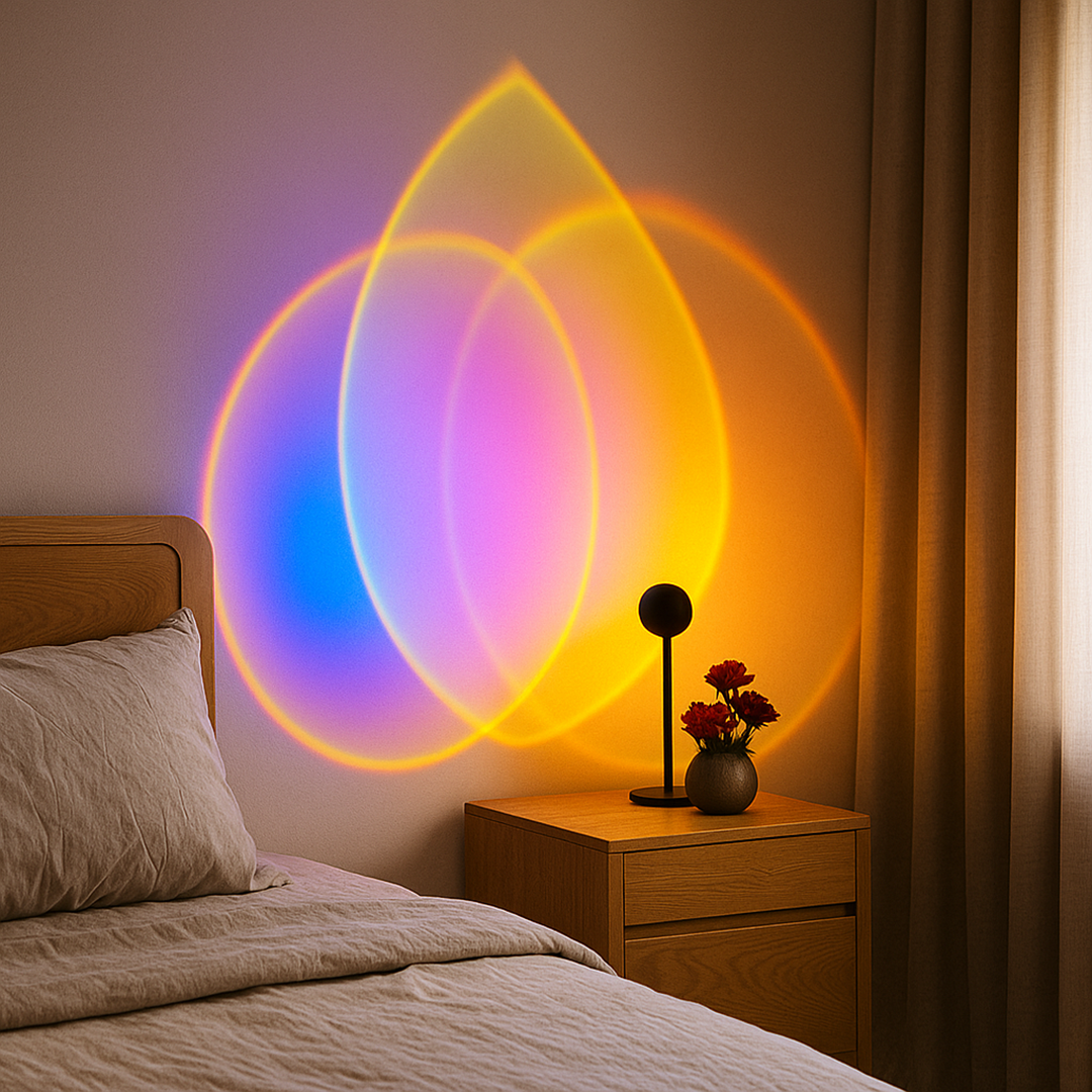 Lámpara de Mesa Puesta de Sol | Iluminación Ambiental Escandinava