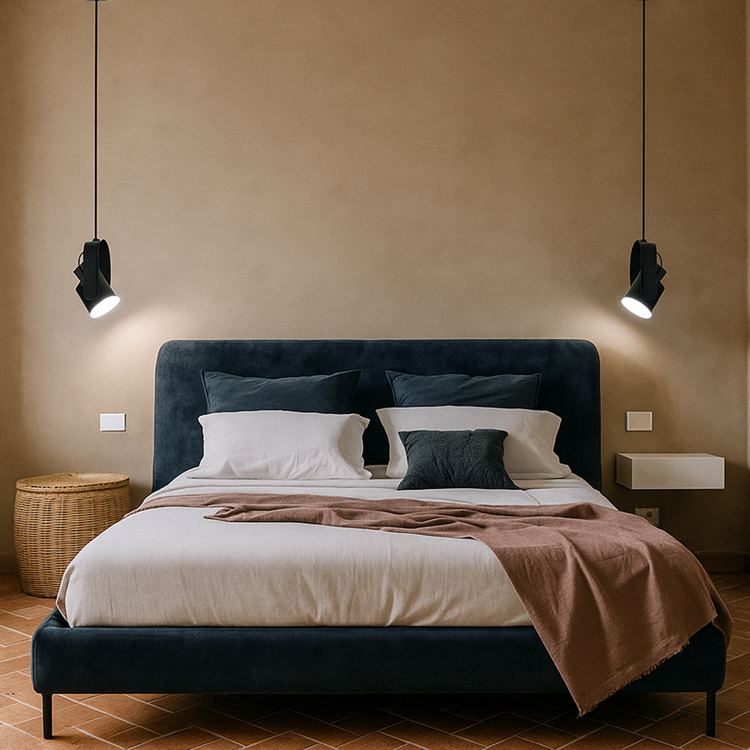 Lámpara Colgante de Madera y Metal | Estilo Escandinavo Natural