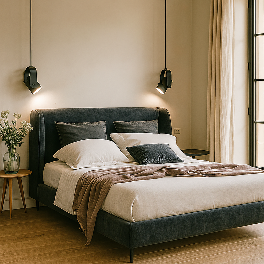 Lámpara Colgante de Madera y Metal | Estilo Escandinavo Natural