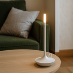 Candelabro Recargable de Aluminio | Vela LED Decorativa