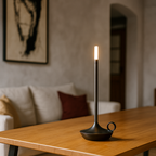 Candelabro Recargable de Aluminio | Vela LED Decorativa