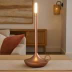 Candelabro Recargable de Aluminio | Vela LED Decorativa