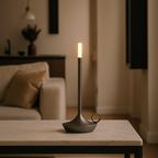 Candelabro Recargable de Aluminio | Vela LED Decorativa