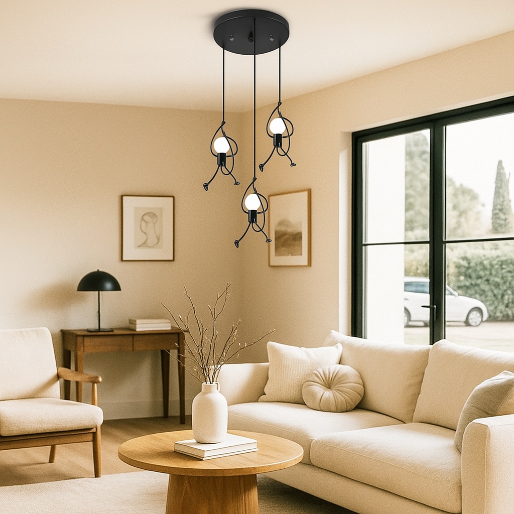 Lámpara Colgante de Hierro | Estilo Industrial Retro