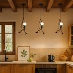 Lámpara Colgante de Hierro | Estilo Industrial Retro