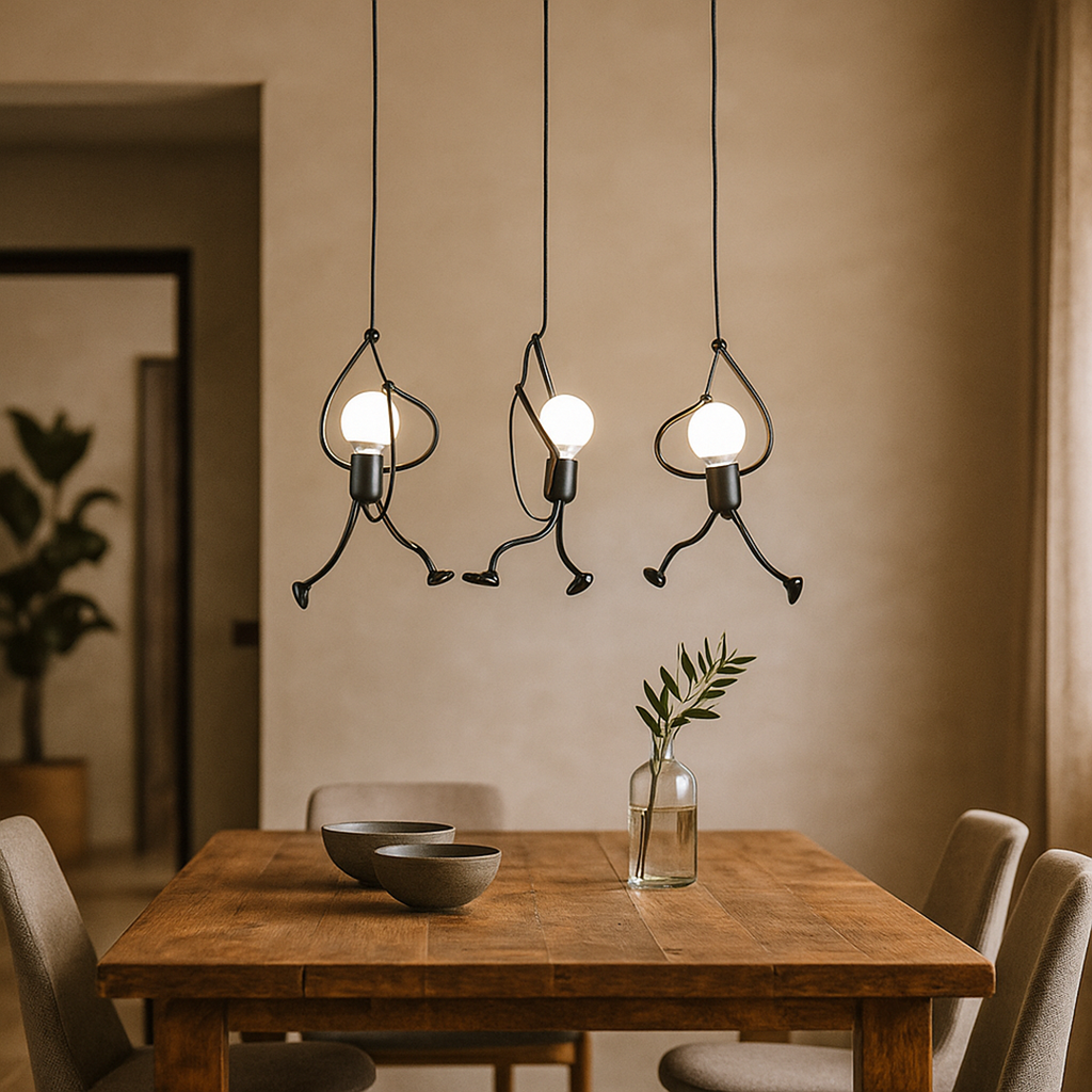 Lámpara Colgante de Hierro | Estilo Industrial Retro