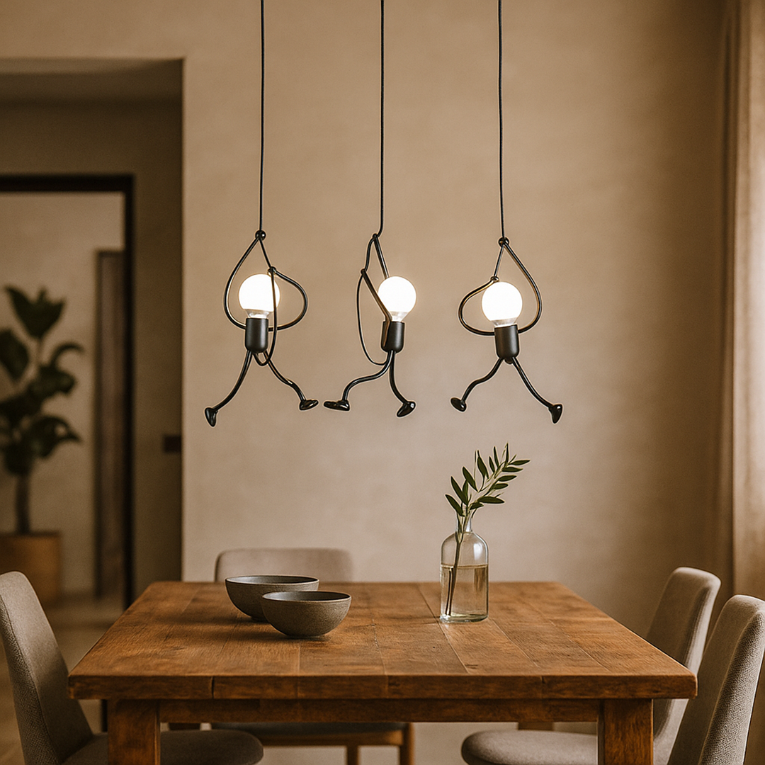 Lámpara Colgante de Hierro | Estilo Industrial Retro