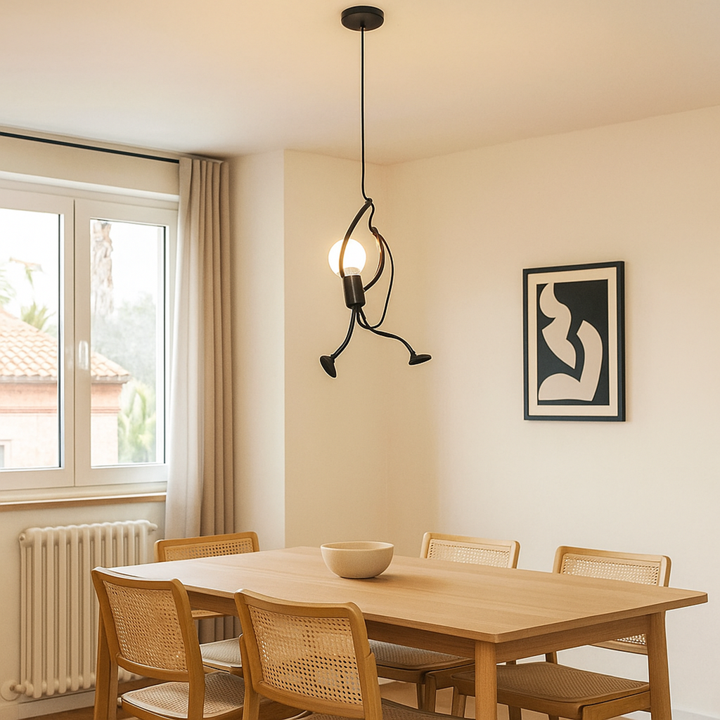 Lámpara Colgante de Hierro | Estilo Industrial Retro