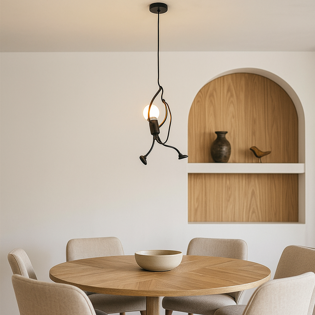 Lámpara Colgante de Hierro | Estilo Industrial Retro