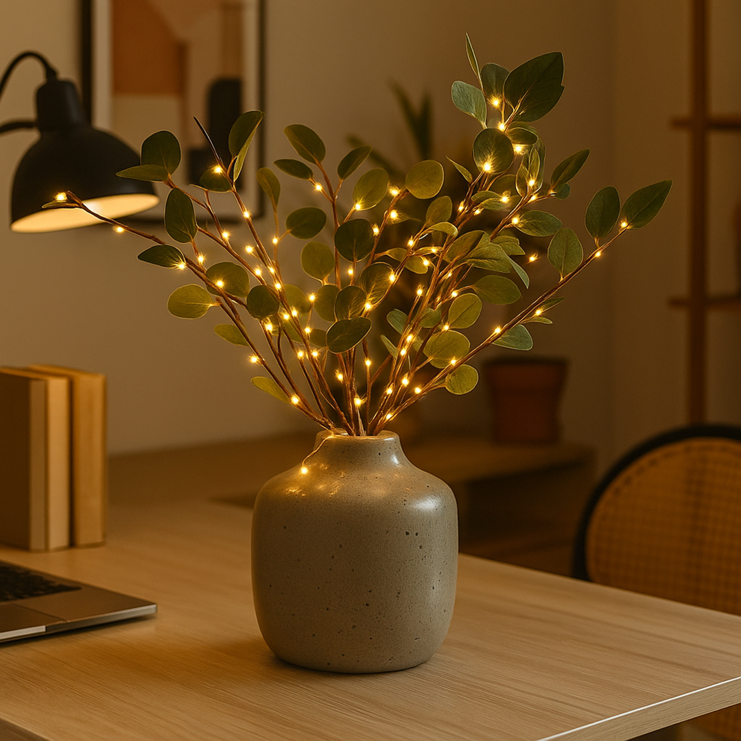 Iluminación Decorativa | Rama de Olivo con Luz LED