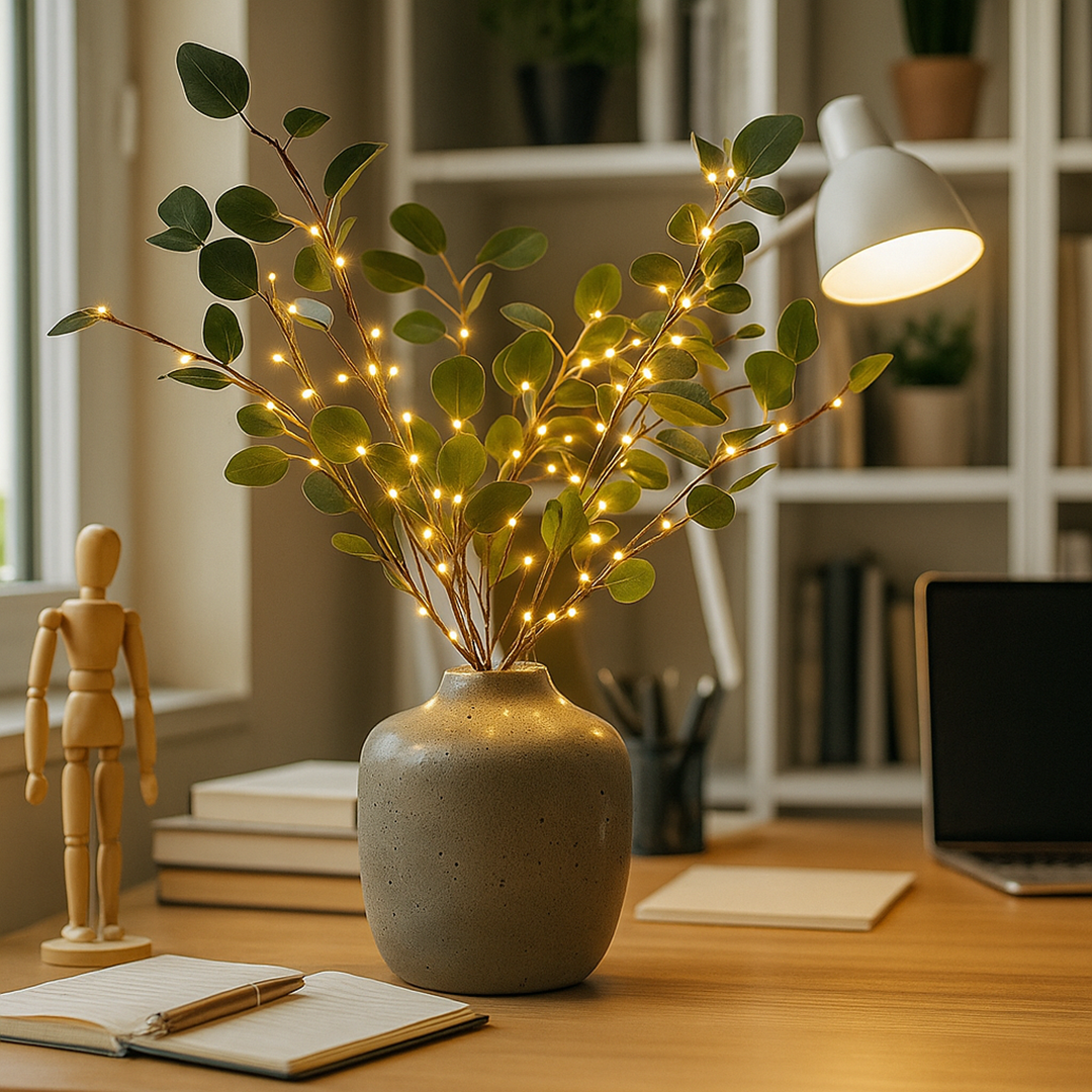 Iluminación Decorativa | Rama de Olivo con Luz LED