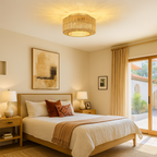 Lámpara de Techo de Ratán Boho | Casquillo E27