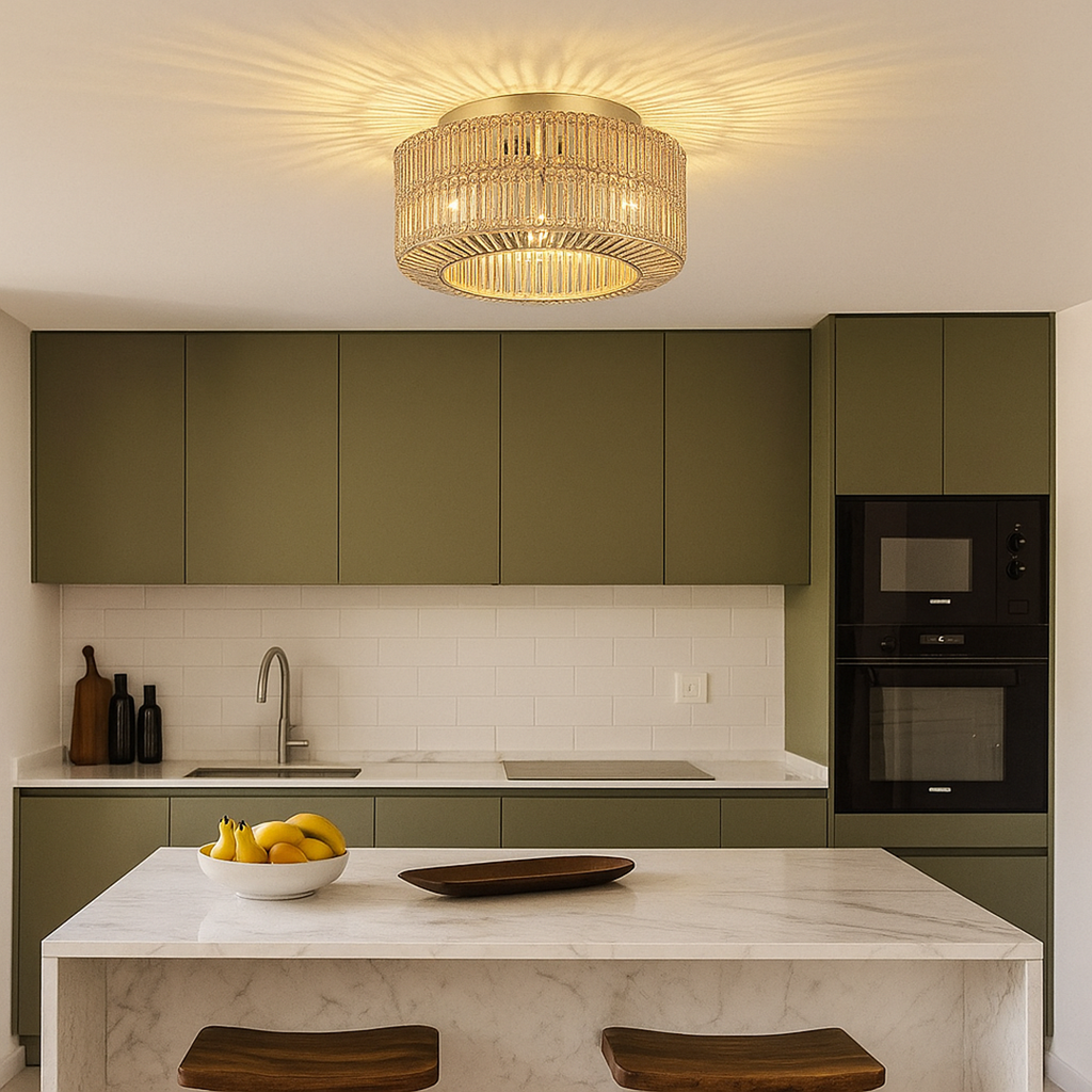 Lámpara de Techo de Ratán Boho | Casquillo E27