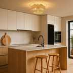 Lámpara de Techo de Ratán Boho | Casquillo E27