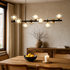 Lampada da Soffitto Sospesa in Vetro e Ferro | Altezza Regolabile