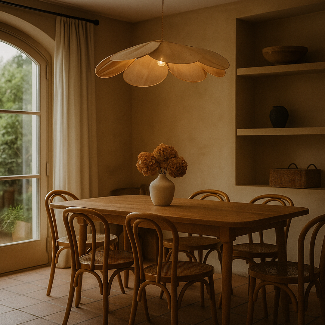 Lámpara Colgante En Forma De Pétalo | Estilo Vintage