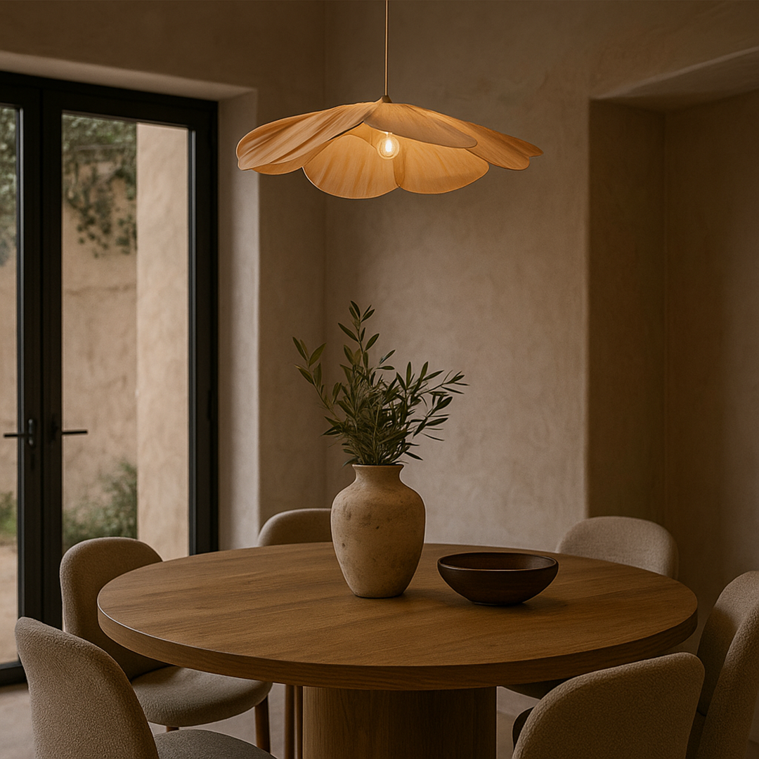 Lámpara Colgante En Forma De Pétalo | Estilo Vintage