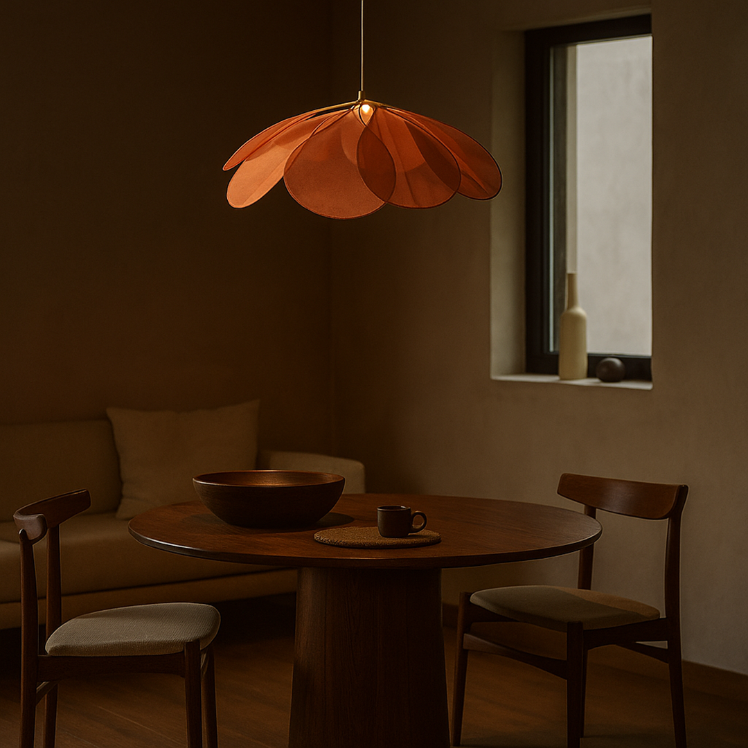 Lámpara Colgante En Forma De Pétalo | Estilo Vintage