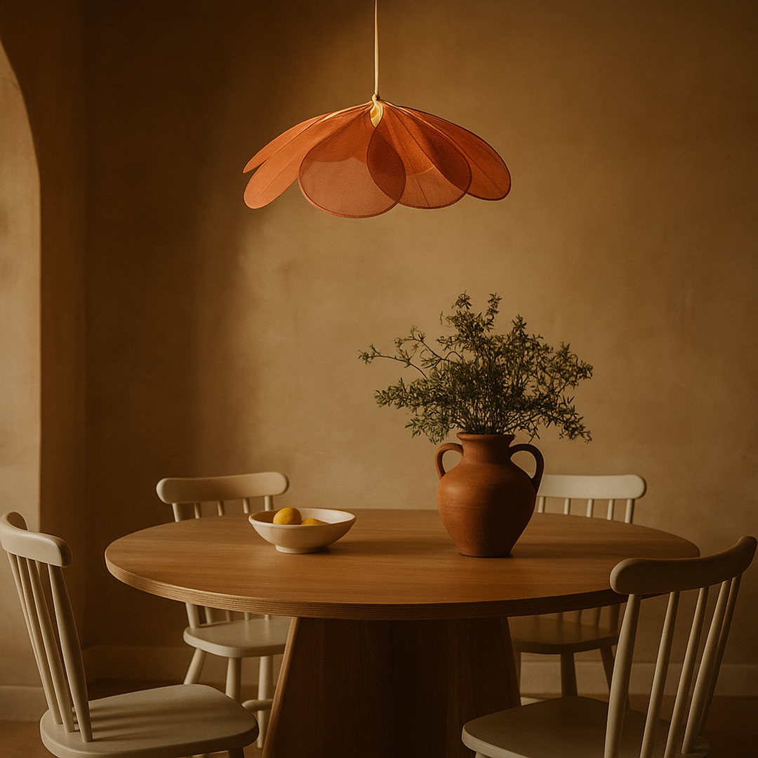 Lámpara Colgante En Forma De Pétalo | Estilo Vintage