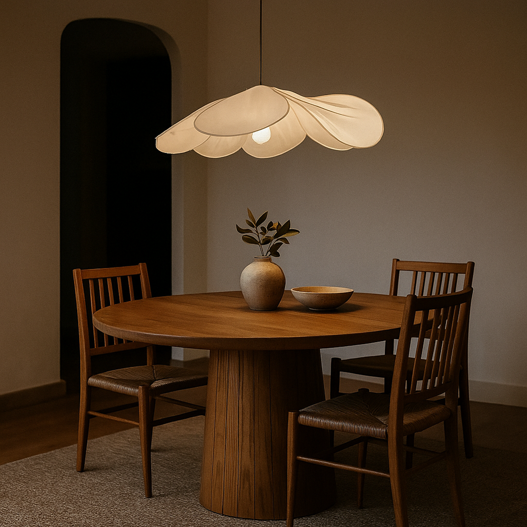 Lámpara Colgante En Forma De Pétalo | Estilo Vintage