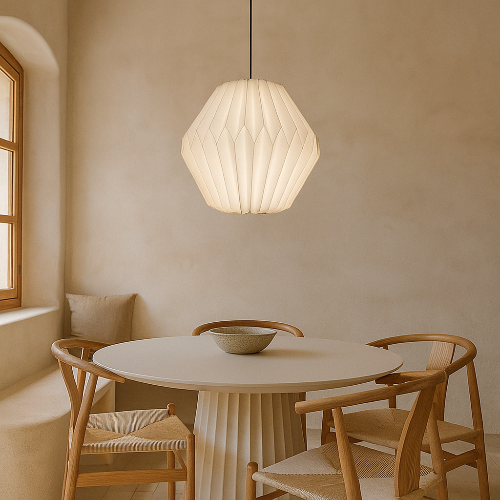 Farol Nórdico con Pantalla de Papel | Iluminación Ligera