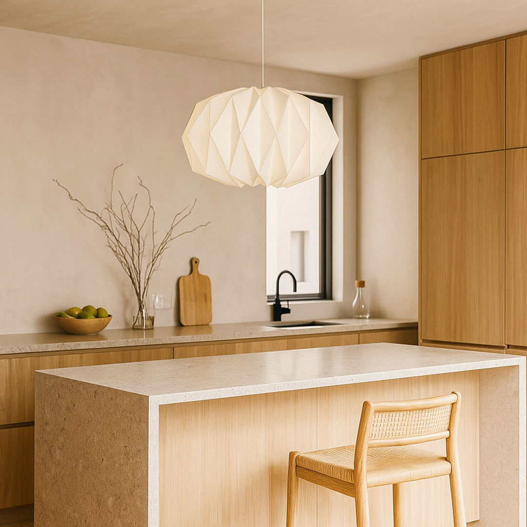 Farol Nórdico con Pantalla de Papel | Iluminación Ligera