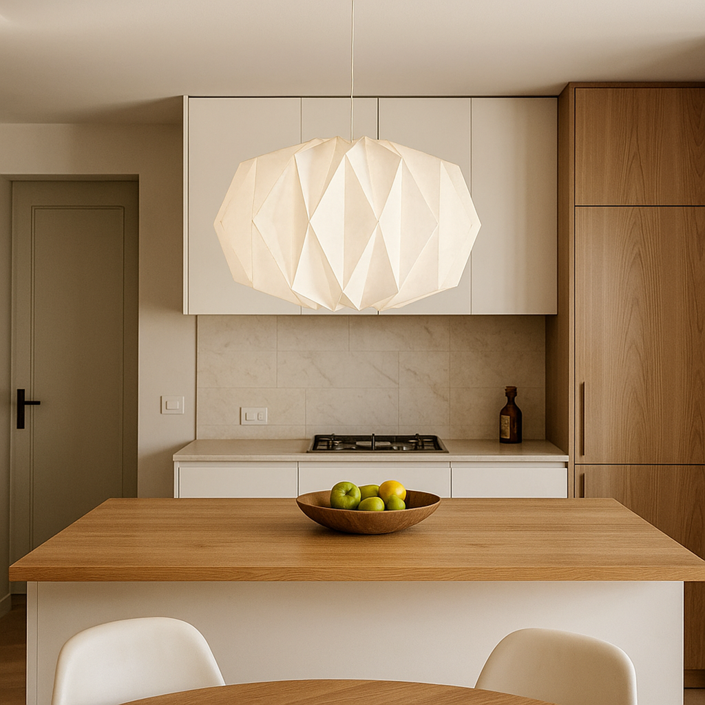 Farol Nórdico con Pantalla de Papel | Iluminación Ligera