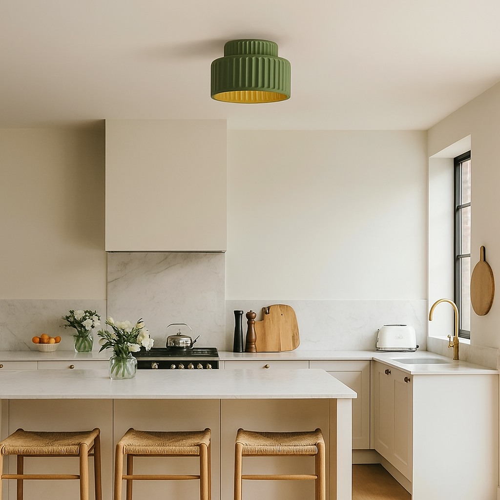 Lámpara Colgante Color Crema | Estilo Escandinavo para Salón