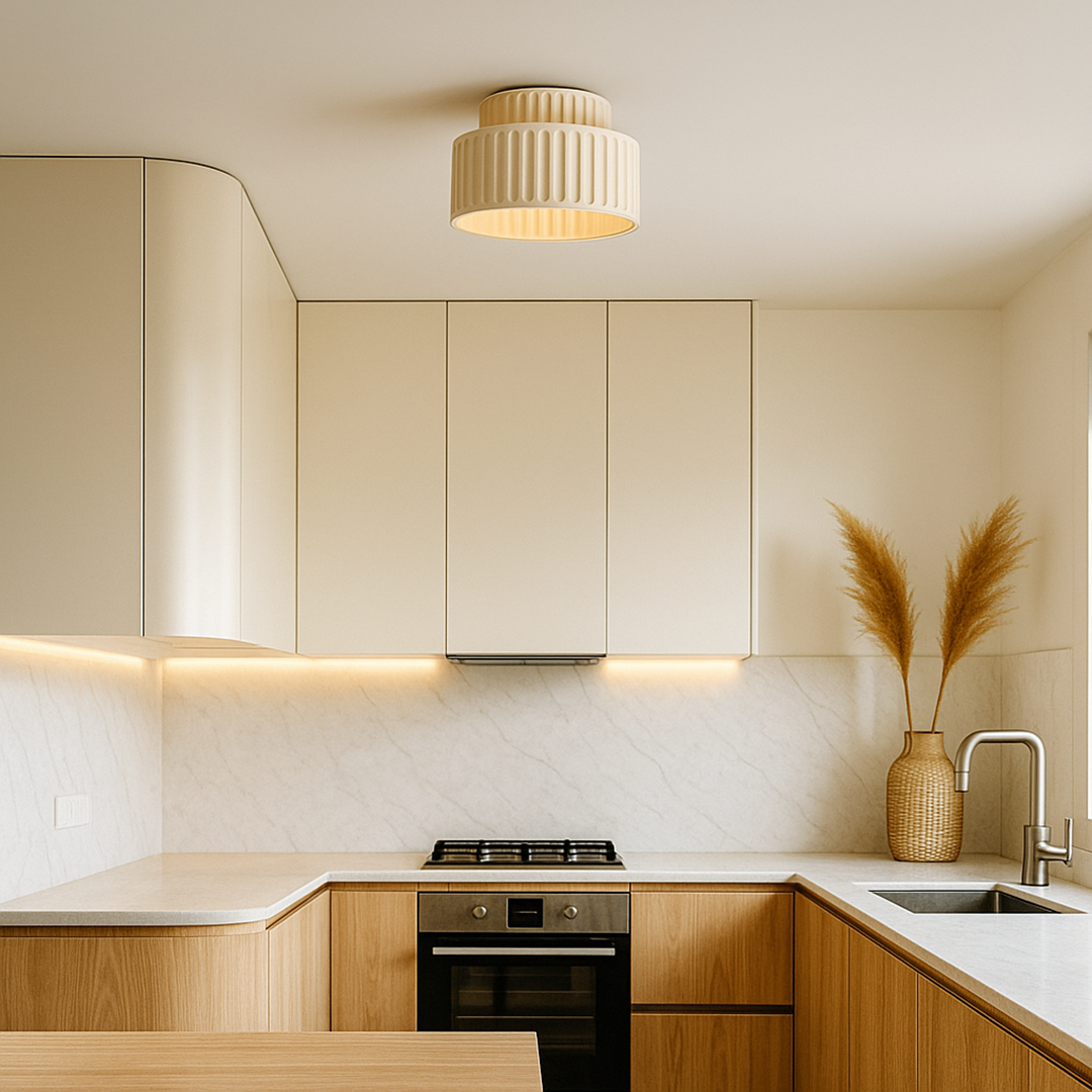 Lámpara Colgante Color Crema | Estilo Escandinavo para Salón