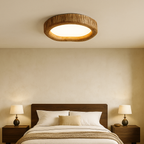 Deckenleuchte mit Holzrahmen | Natürliches Design