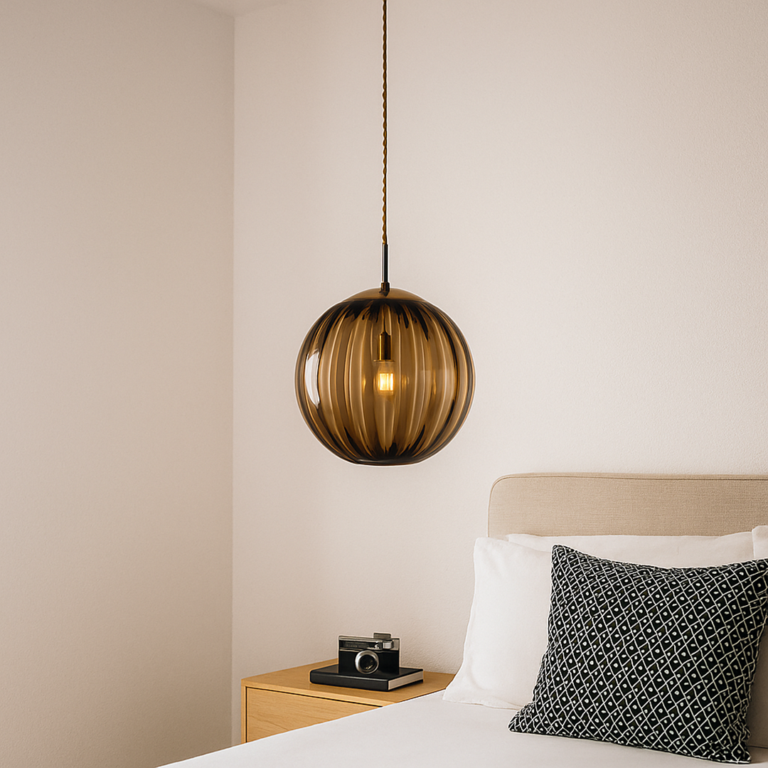 Hanging Ceiling Lamp of Colored Glass | Decorative Lighting