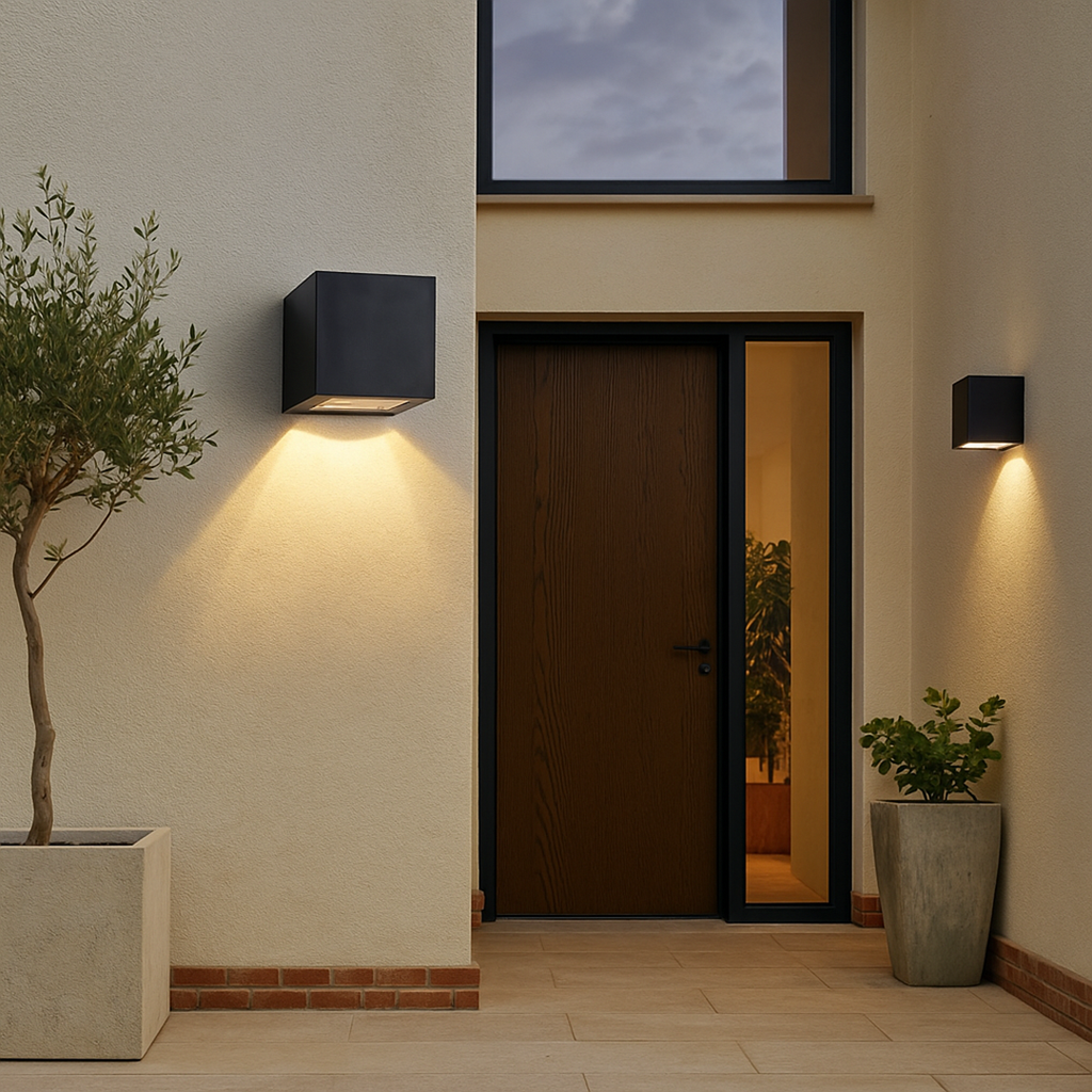 Lámpara de Pared Cúbica | Luz Blanca Cálida