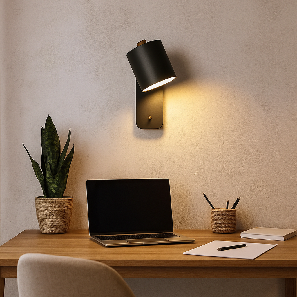 Lámpara de Pared con Interruptor | Iluminación Moderna de Interior