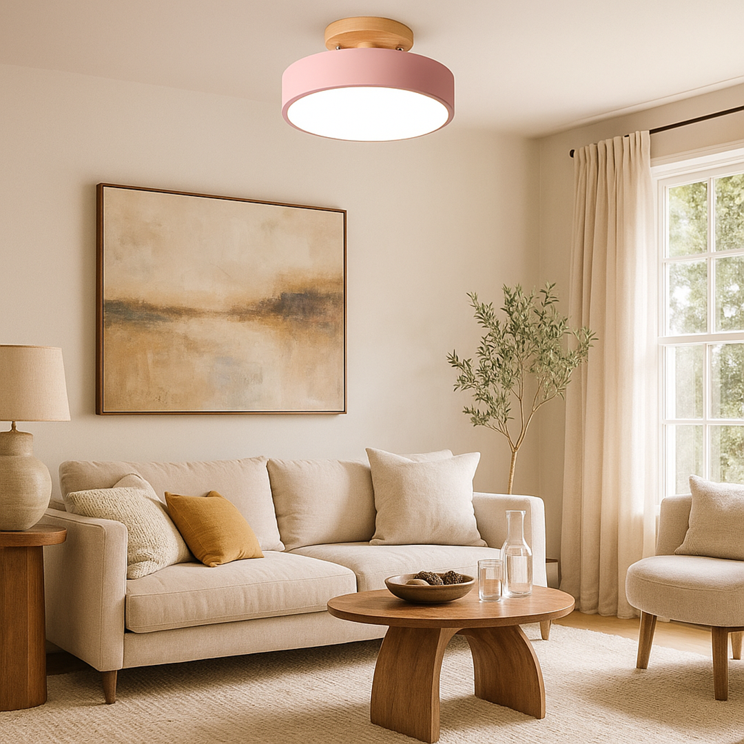 Lámpara de Techo Redonda Escandinava | Diseño Minimalista
