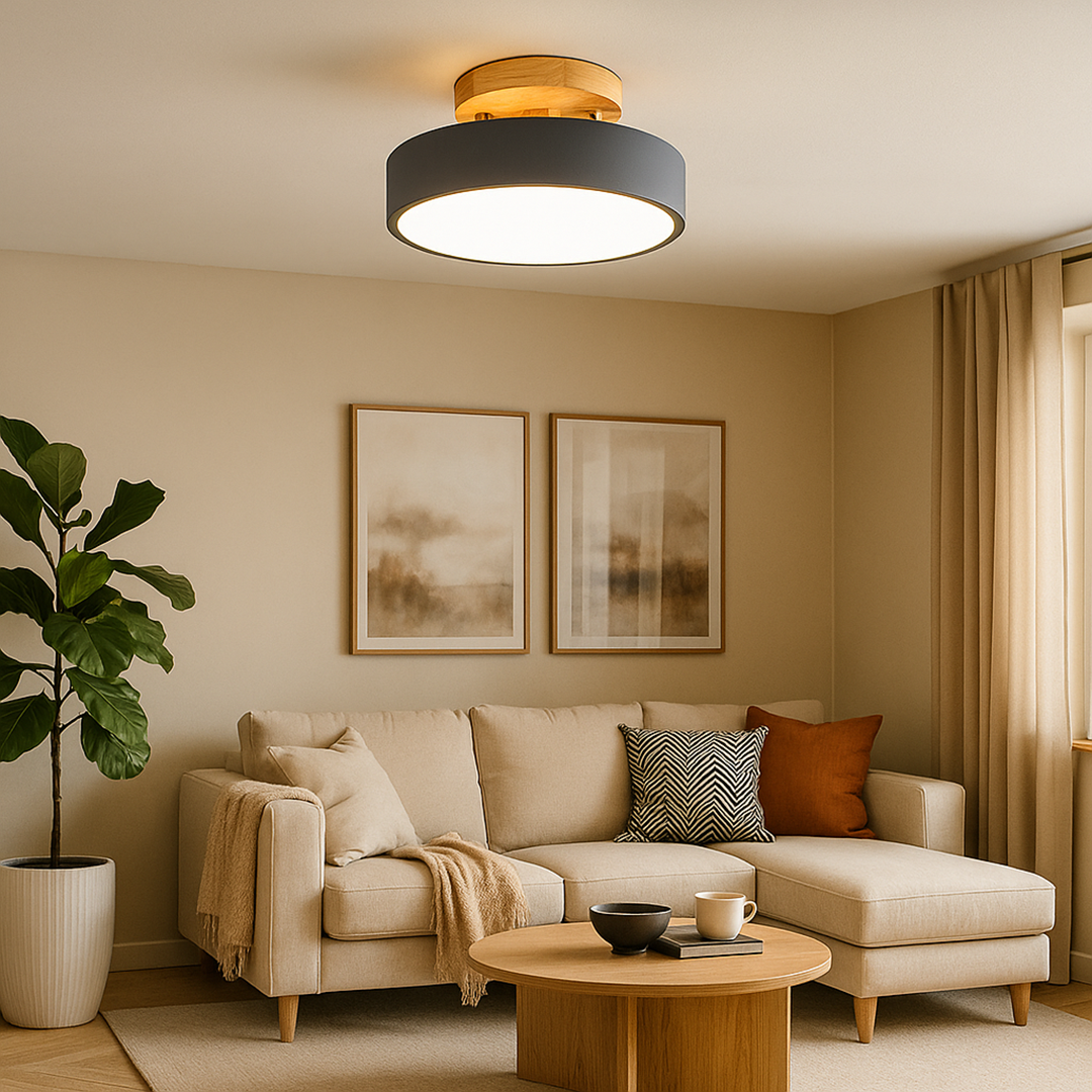 Lámpara de Techo Redonda Escandinava | Diseño Minimalista