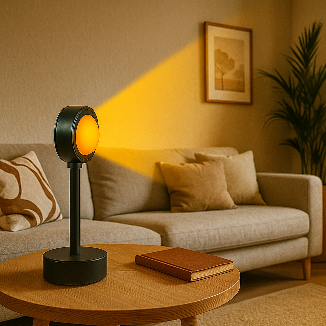Lámpara de Mesa Puesta de Sol | Iluminación Ambiental Interior