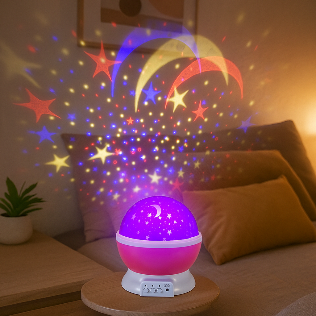 Proyector de Estrellas | Luz LED Nocturna para Dormitorio