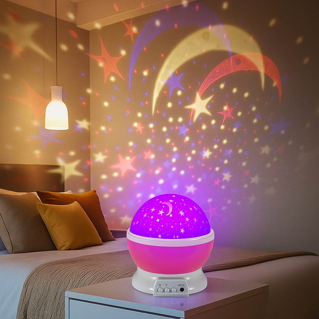 Proyector de Estrellas | Luz LED Nocturna para Dormitorio