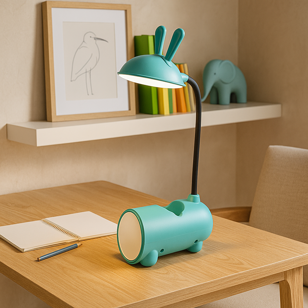 Desk Table Lamp in the Shape of a Rabbit | Touch Control